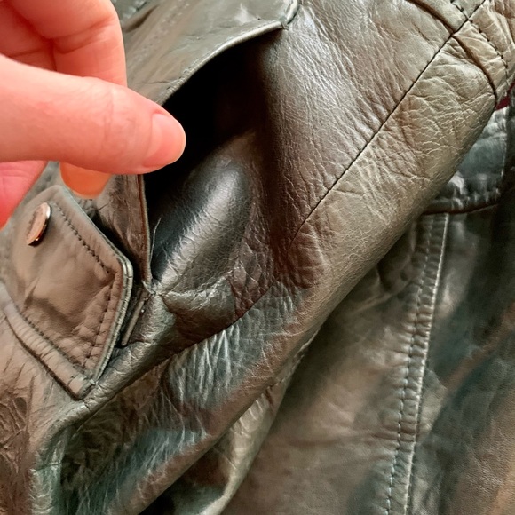 MARC NEW YORK Leather jacket, green - Picture 11 of 11